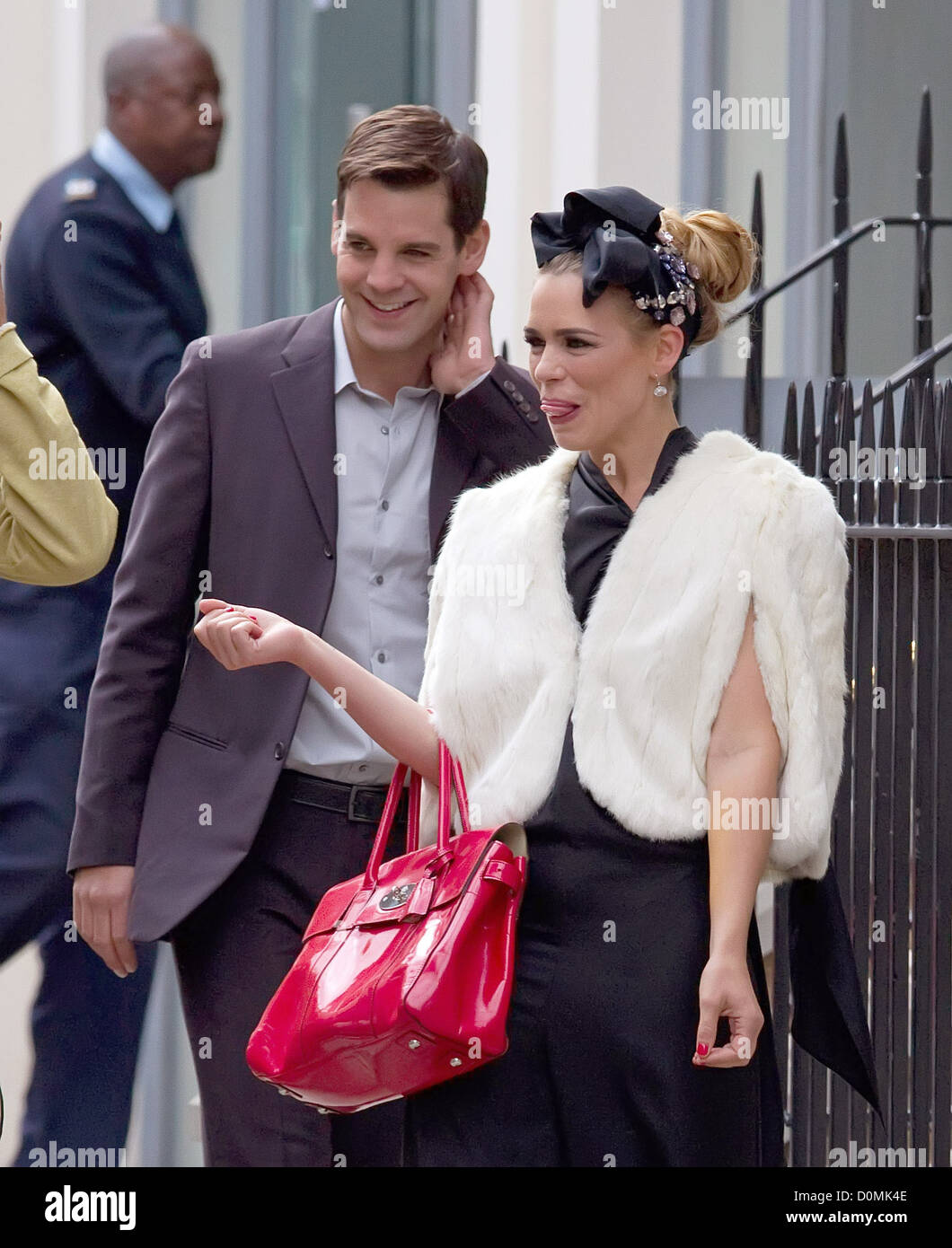 Billie Piper filming on the set of 'Secret Diary of a Call Girl' London, England - 30.08.10 Stock Photo
