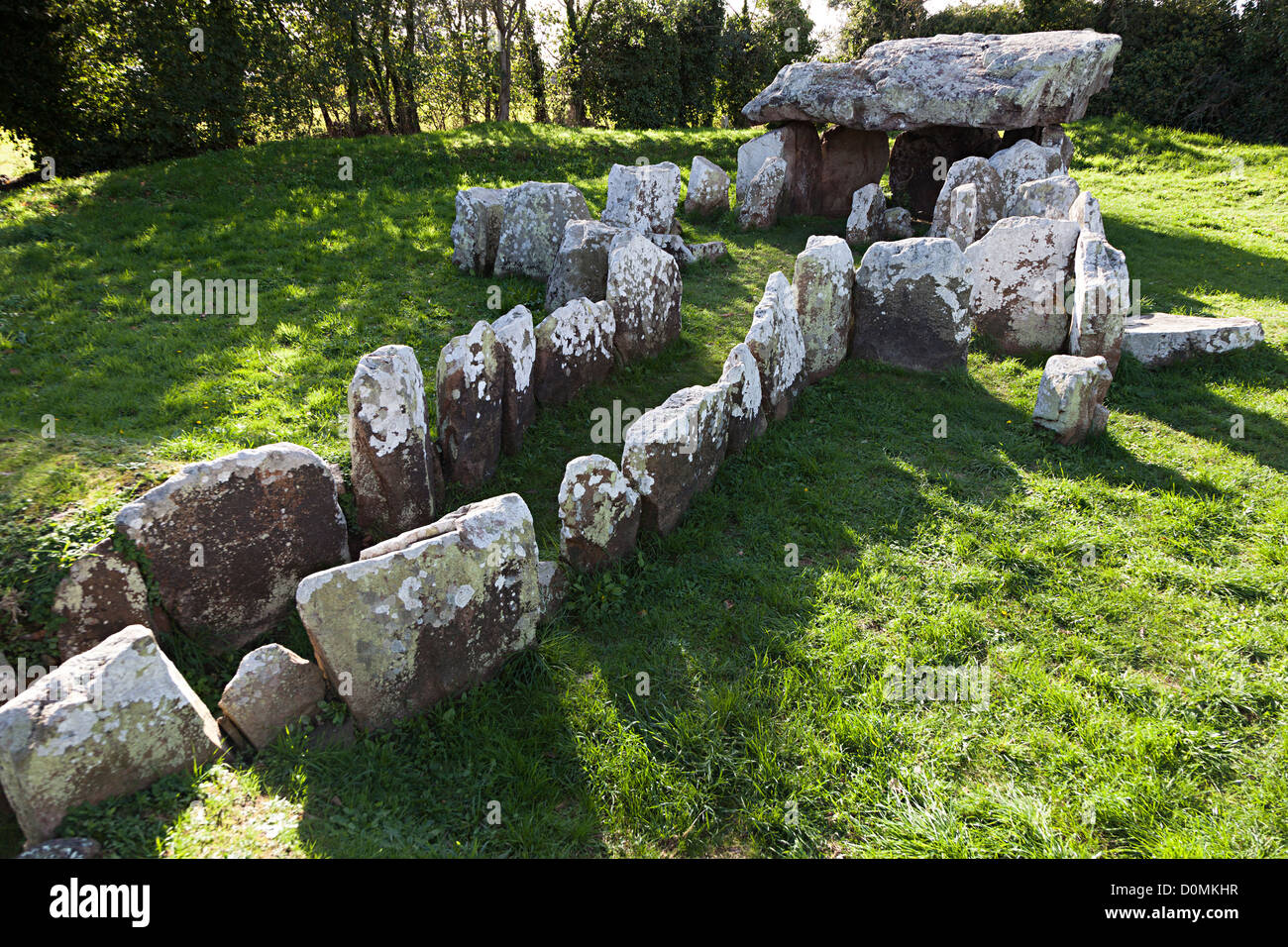 Le Pouquelaye de Faldouet, neolithic passage and burial chamber, Jersey, Channel Islands, UK Stock Photo