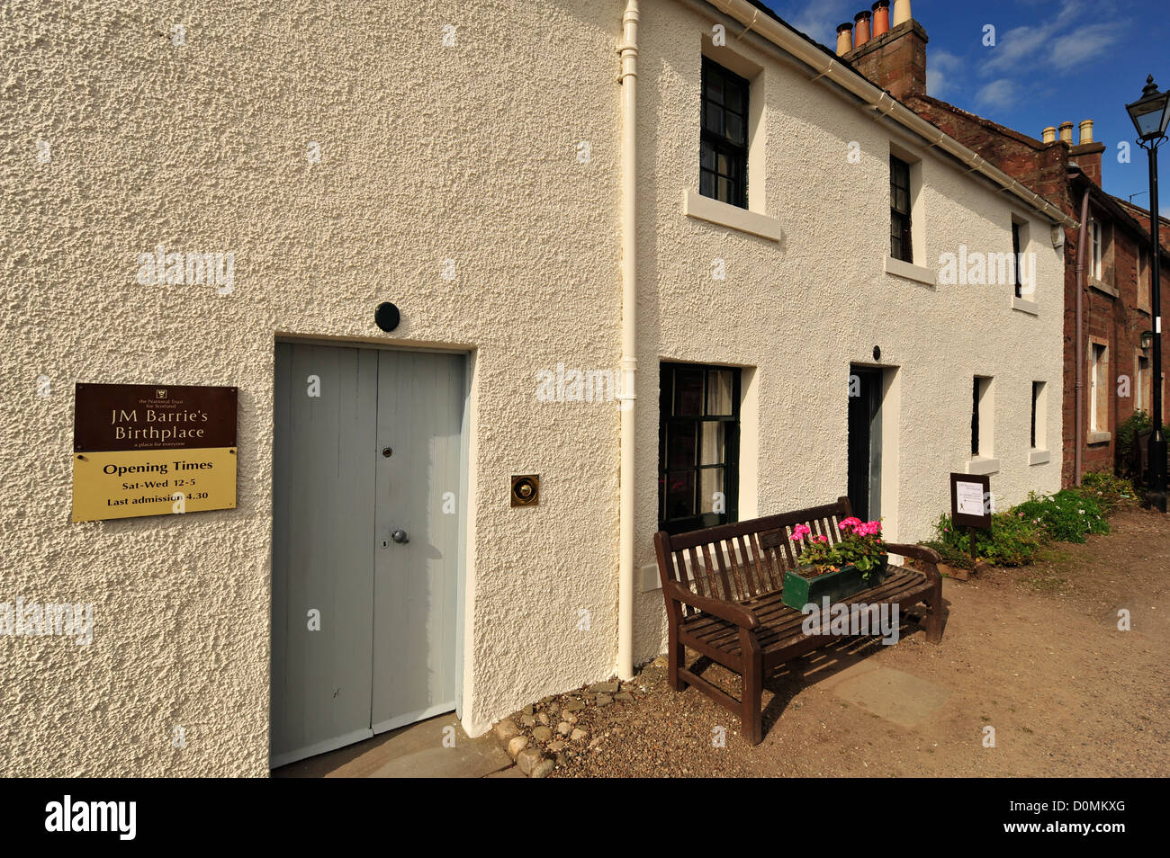 Birthplace of Peter Pan author J M Barrie, Kirriemuir, Angus, Scotland