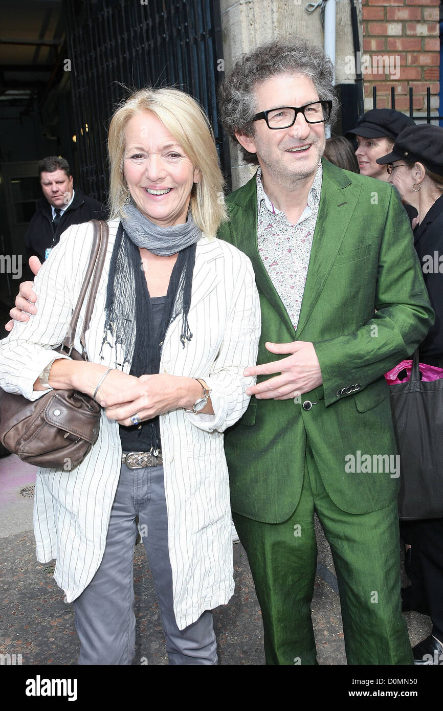 Trudie Goodwin and Jeff Stewart outside the ITV studios London, England Stock Photo