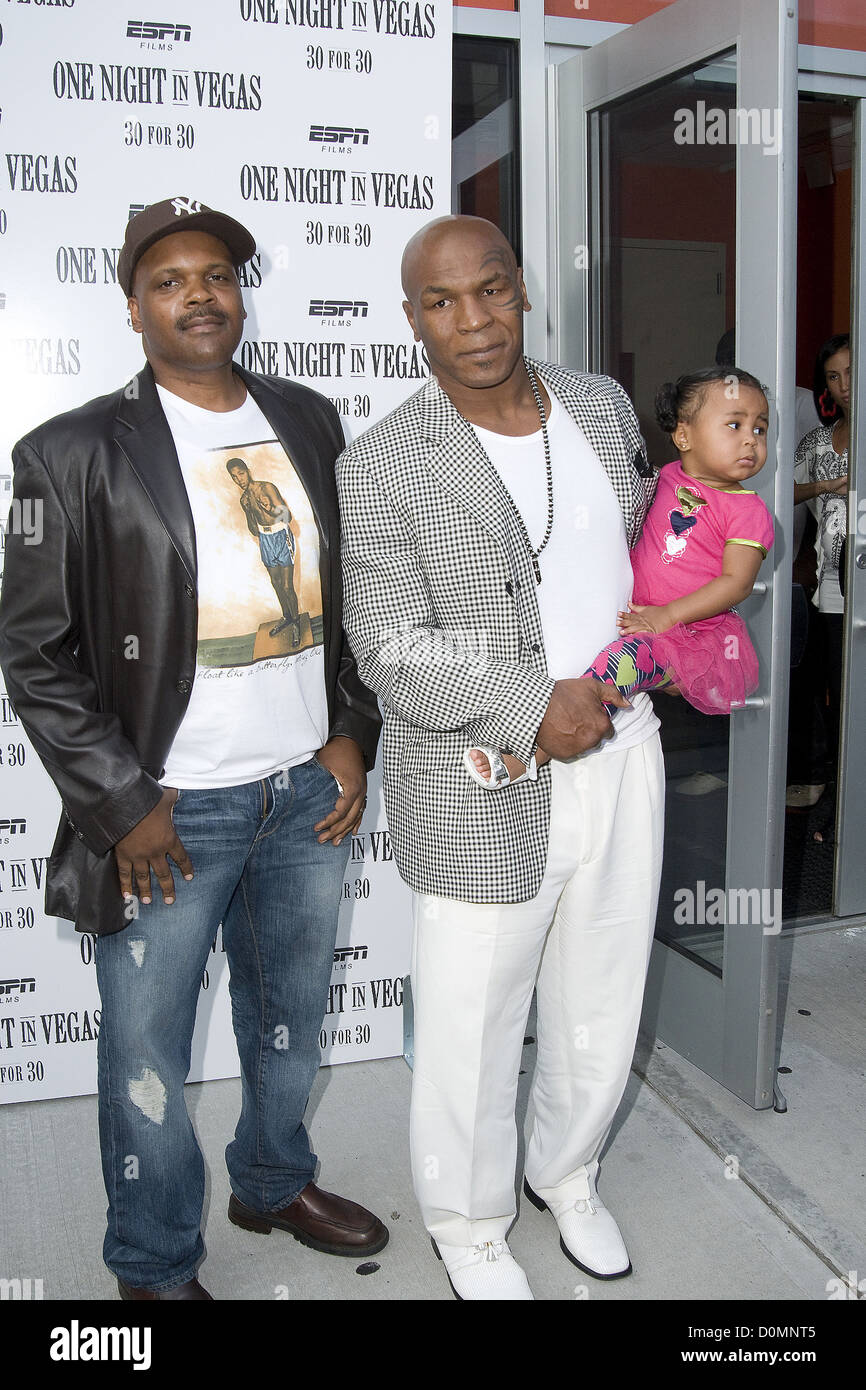 Reggie Bythewood , Mike Tyson and daughter Milan Tyson at the Stock Photo: 52087285 - Alamy