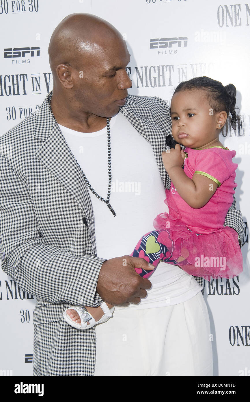 Mike Tyson and daughter Milan Tyson at the screening of ’ One Night in