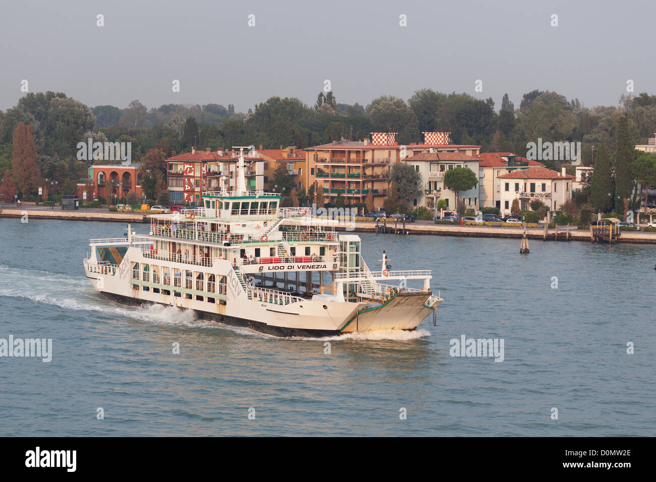 car ferries on the Grand Canal in Venice Stock Photo