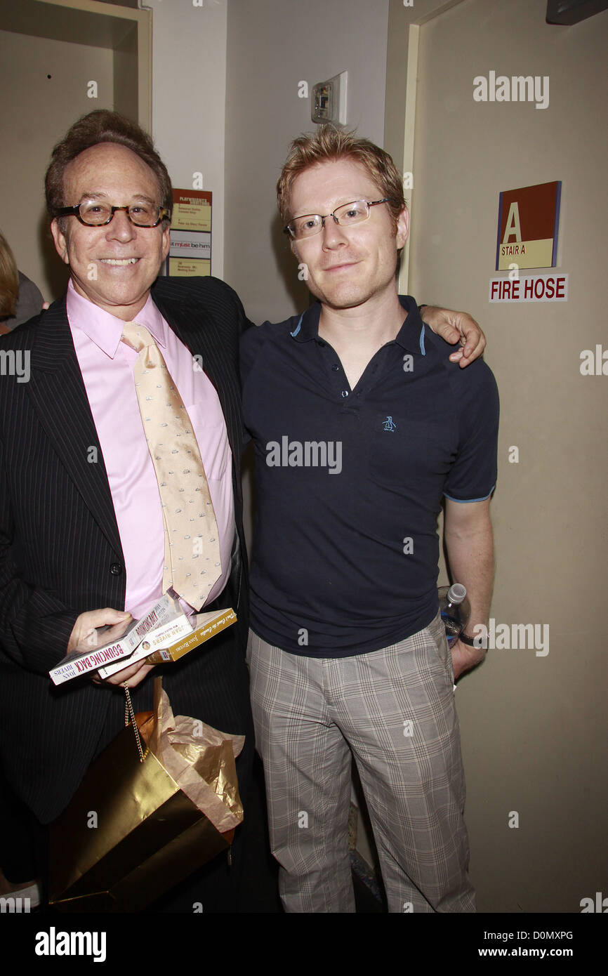 Kenny Solms and Anthony Rapp Opening night of the Off-Broadway production of 'It Must Be Him' at the Peter J. Sharp Theatre. Stock Photo