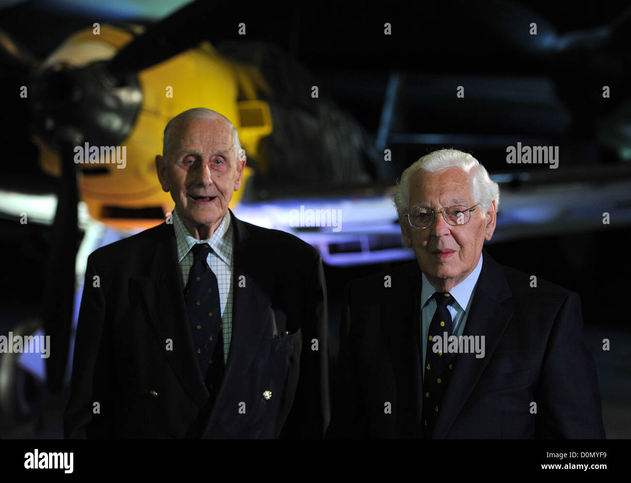 Flight Lieutenant Owen Burns (R) and Flight Lieutenant William Walker ...