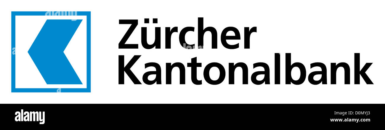 Logo Of The Zurich Cantonal Bank With Seat In Zurich Stock Photo Alamy