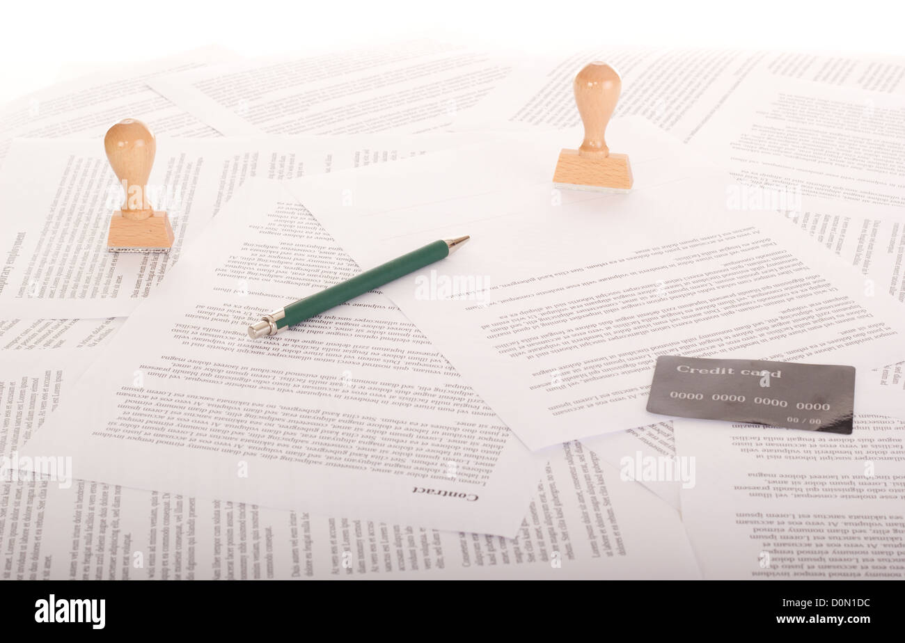 A lot of paperwork Stock Photo - Alamy