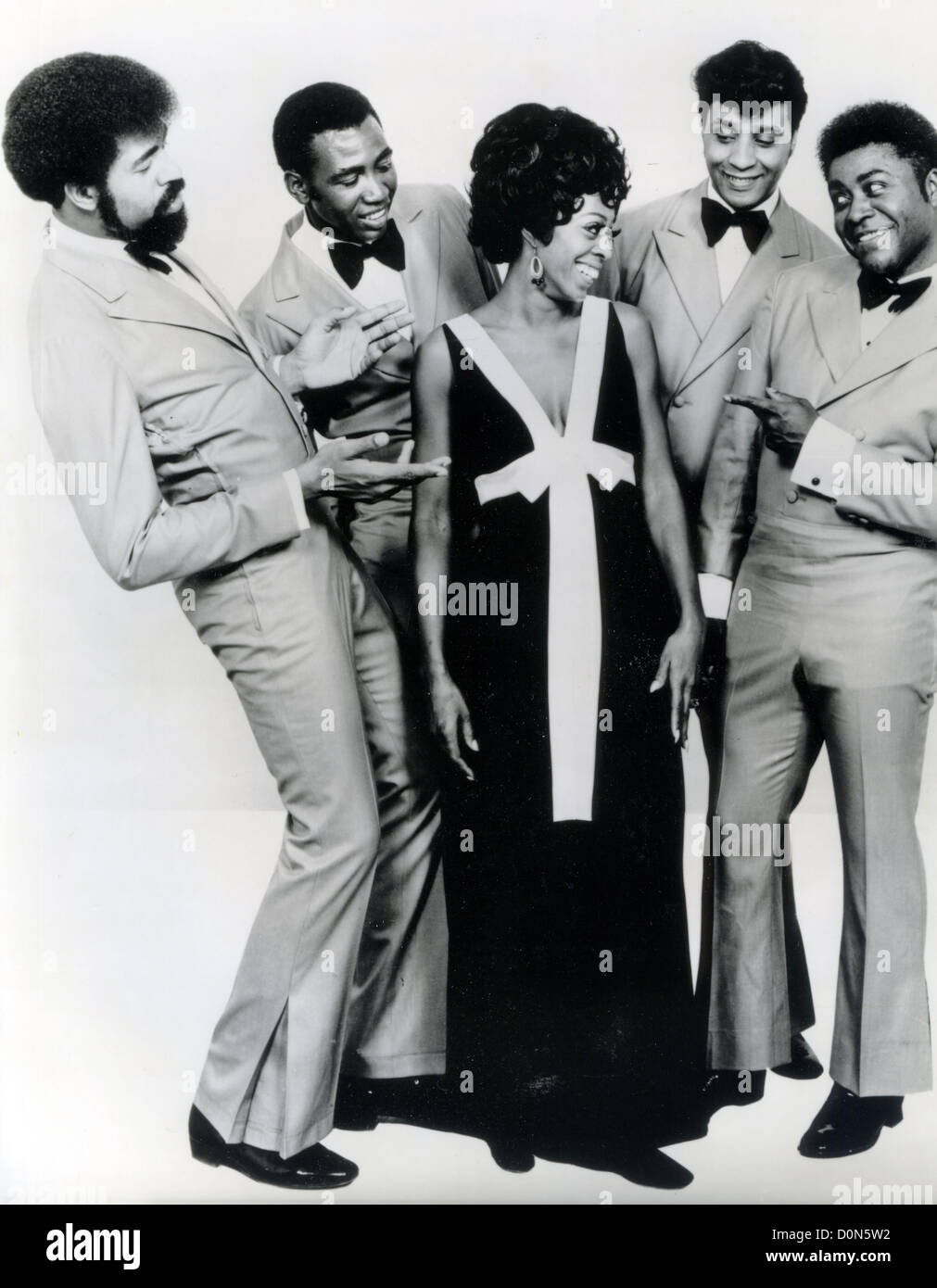 THE PLATTERS US vocal group about 1960 with Zola Taylor centre Stock