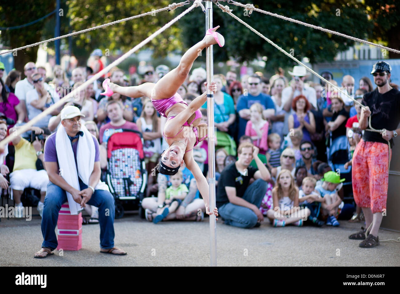 The brilliantly funny and agile comic Abigail Collins performing as