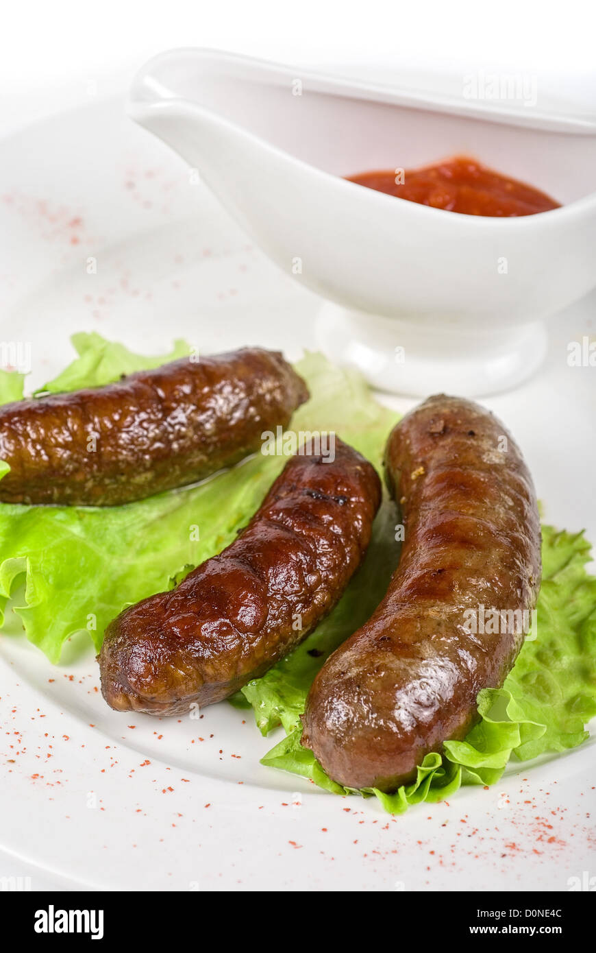 grilled venison sausage Stock Photo Alamy