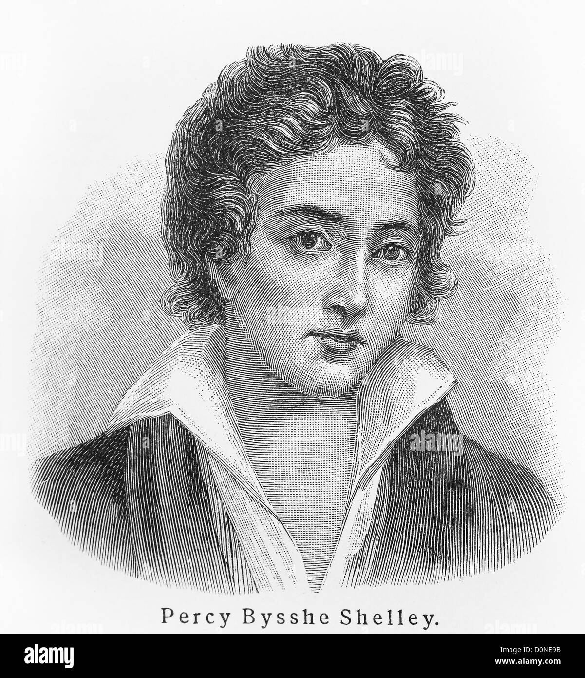 Percy Bysshe Shelley Stock Photo