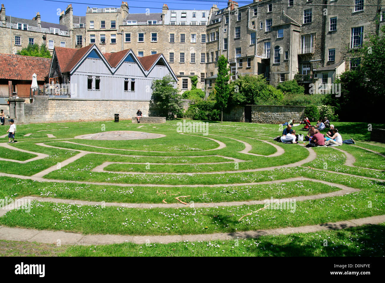 The Maze Bath Somerset England UK Stock