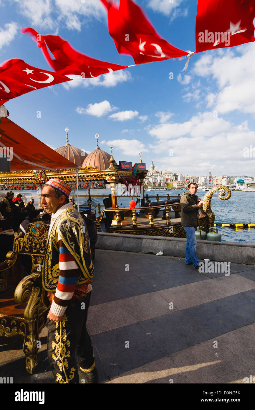 Street ambient in the Golden Horn. Eminonu-Fatih, Istanbul, Turkey Stock Photo