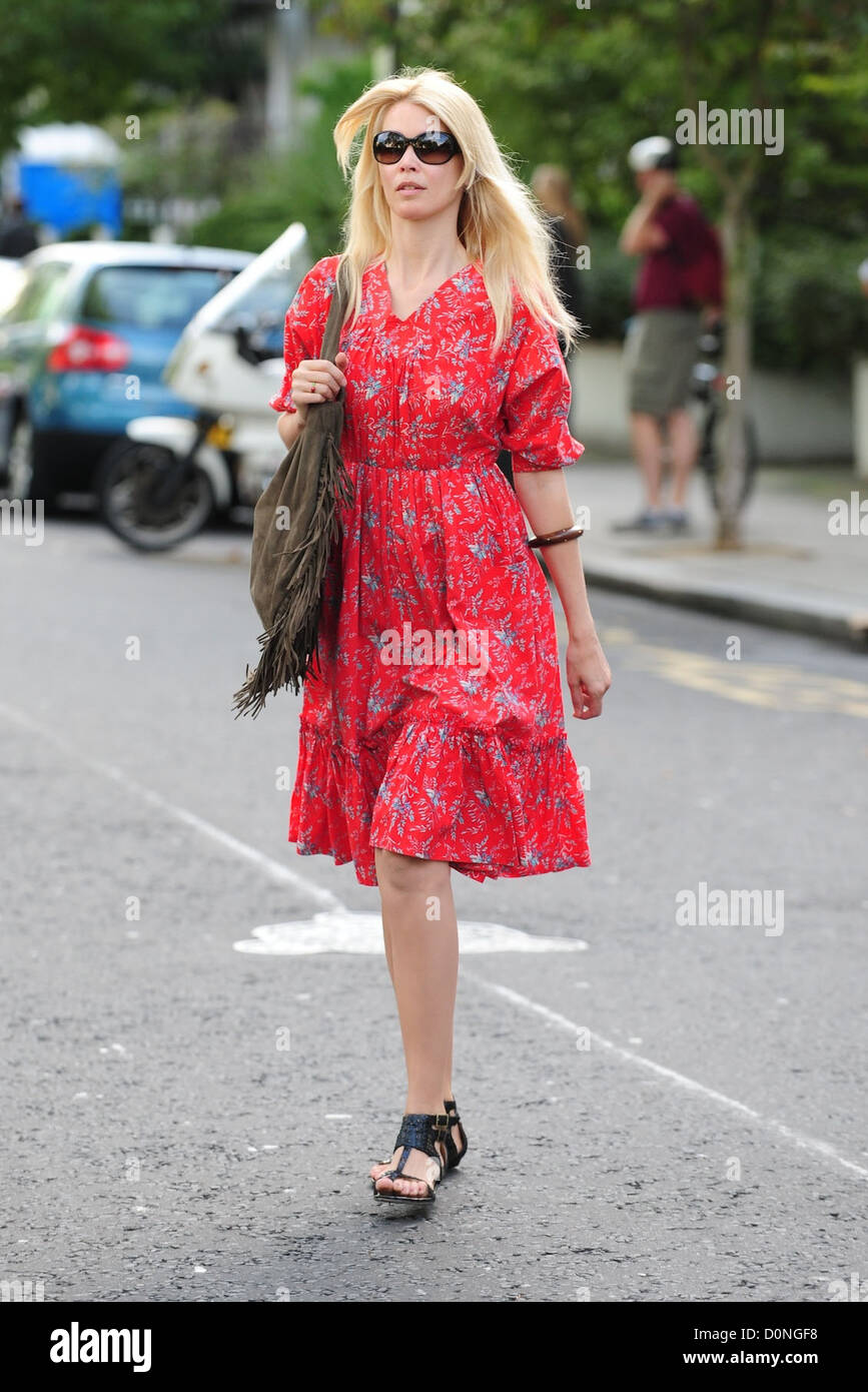 Claudia Schiffer looking fantastic in a summer dress, after dropping ...
