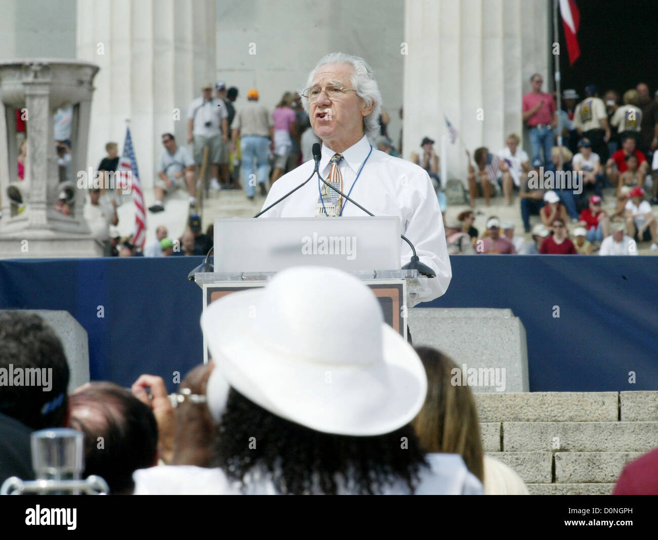 Hispanic Judge Texas Glenn Beck, Sarah Palin and many more hosted non-political faith event that payedtribute to America’s Stock Photo