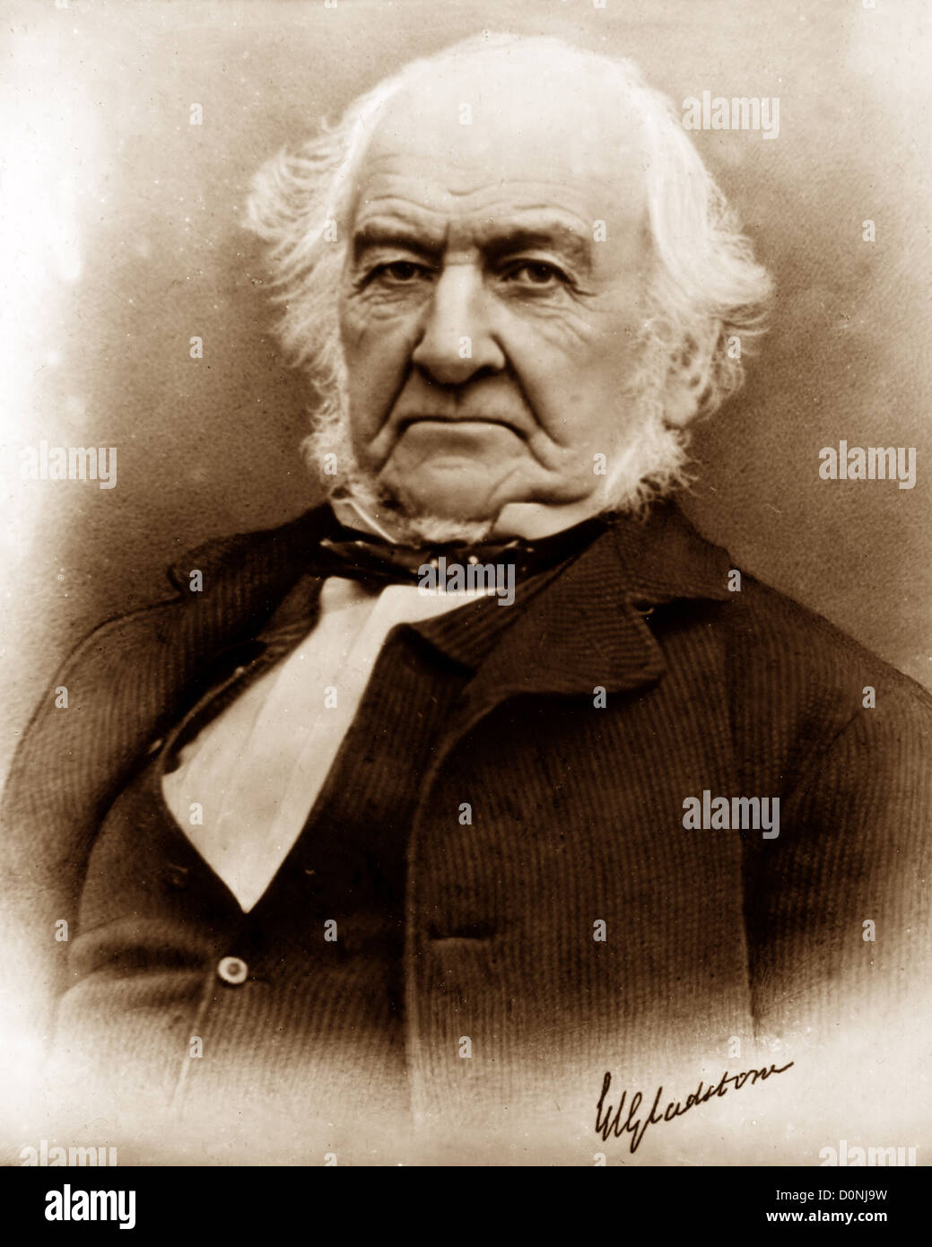 William Gladstone British Prime Minister Stock Photo