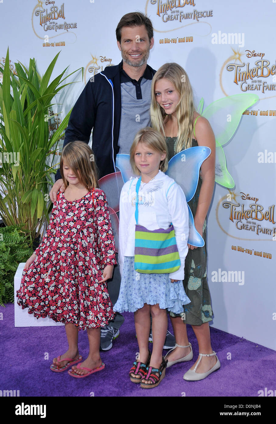 Casper Van Dien and daughters Maya, Celeste and Grace The Disney/Pixar