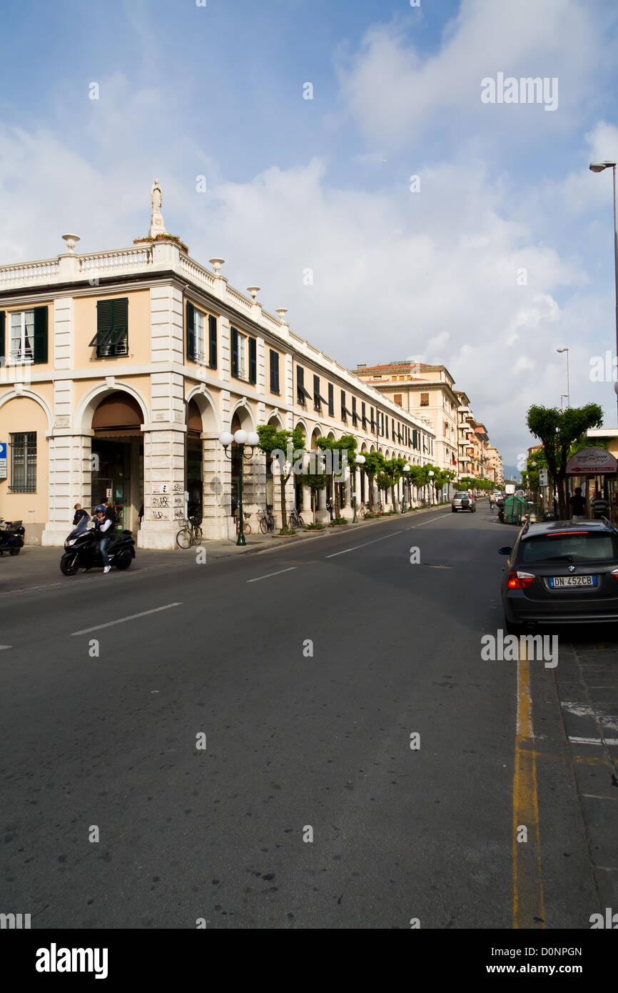 Street View in Chiavari in Liguria, Italy Stock Photo - Alamy