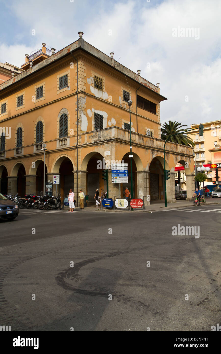 Street View in Chiavari in Liguria, Italy Stock Photo - Alamy