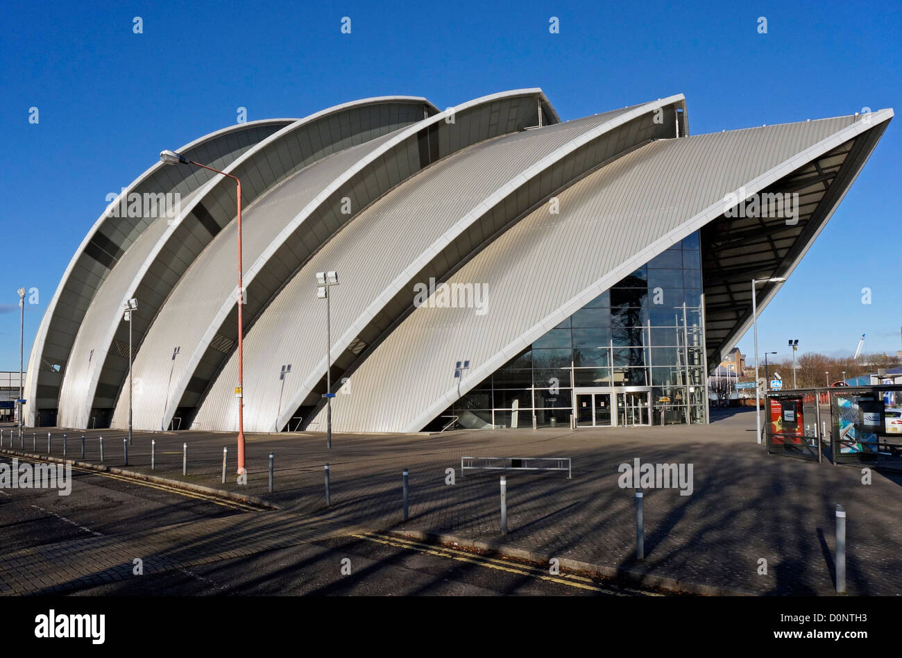 The Clyde Auditorium also called popularly the "Armadillo" forming part