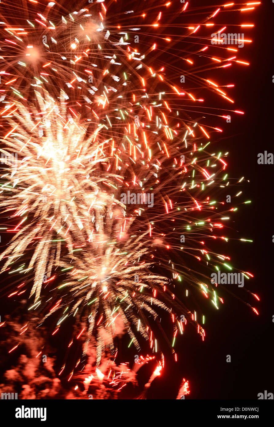 Firework explosion Stock Photo