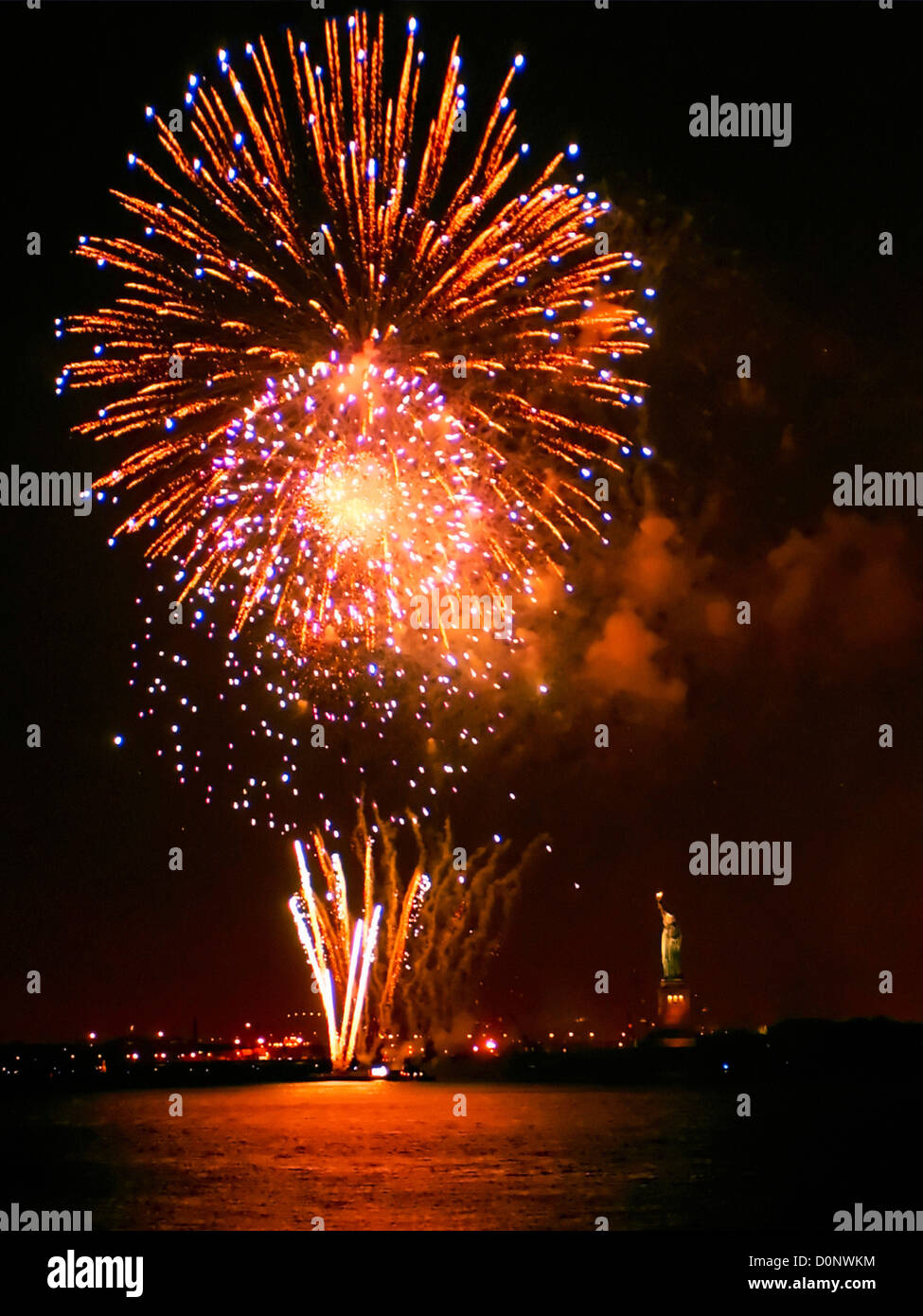 new york harbor show fireworks
