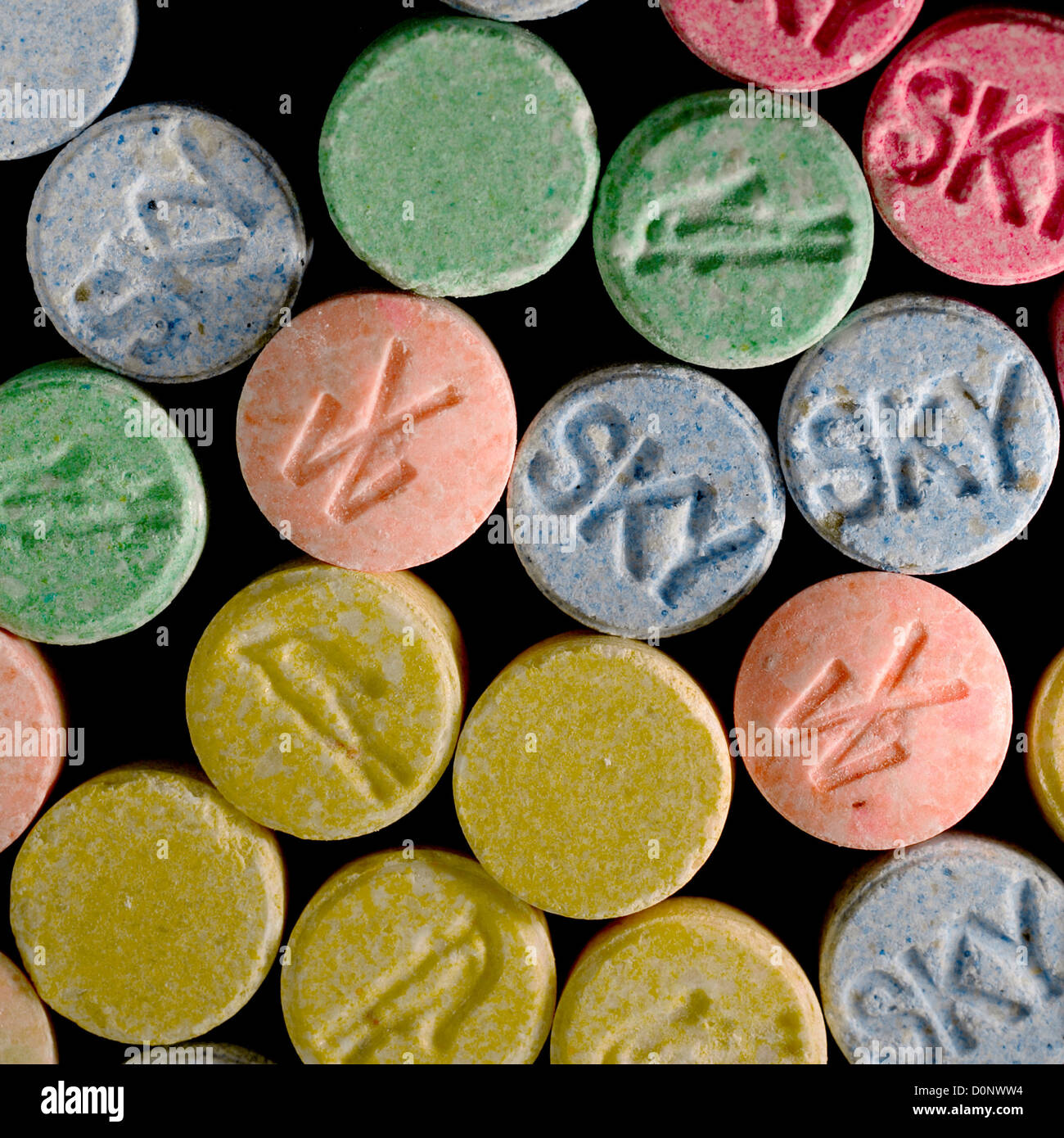 Tablets of Ecstasy Stock Photo - Alamy