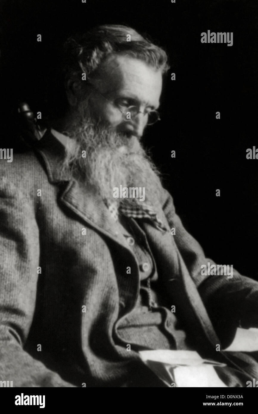 Naturalist John Muir Reading Stock Photo