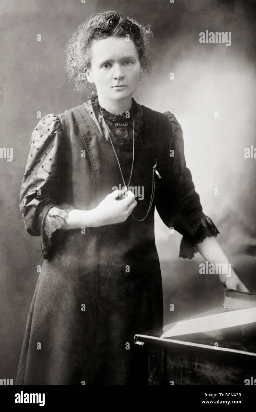 Nobel Laureate Marie Curie, Pioneer in Radioactivity Stock Photo