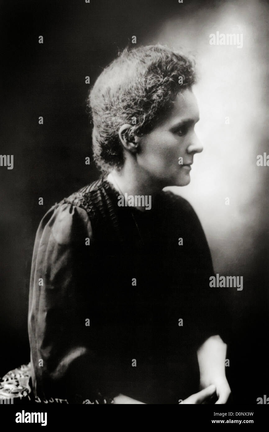 Nobel Laureate Marie Curie, Pioneer in Radioactivity Stock Photo