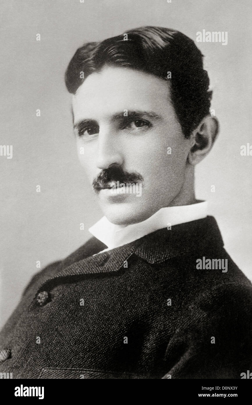 Inventor and Physicist Nikola Tesla Stock Photo