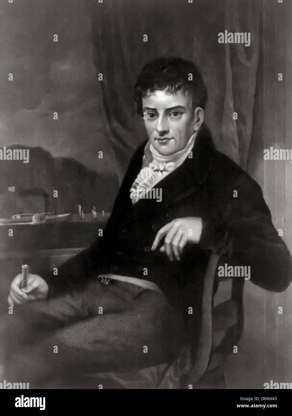 Robert Fulton, Inventor of Steamboat Stock Photo Alamy
