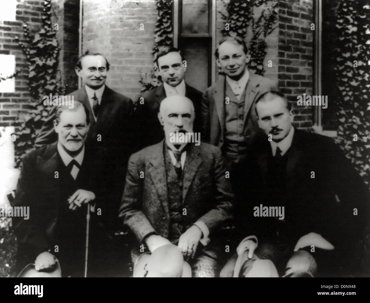 Psychiatrists Freud and Jung at Clark University Stock Photo