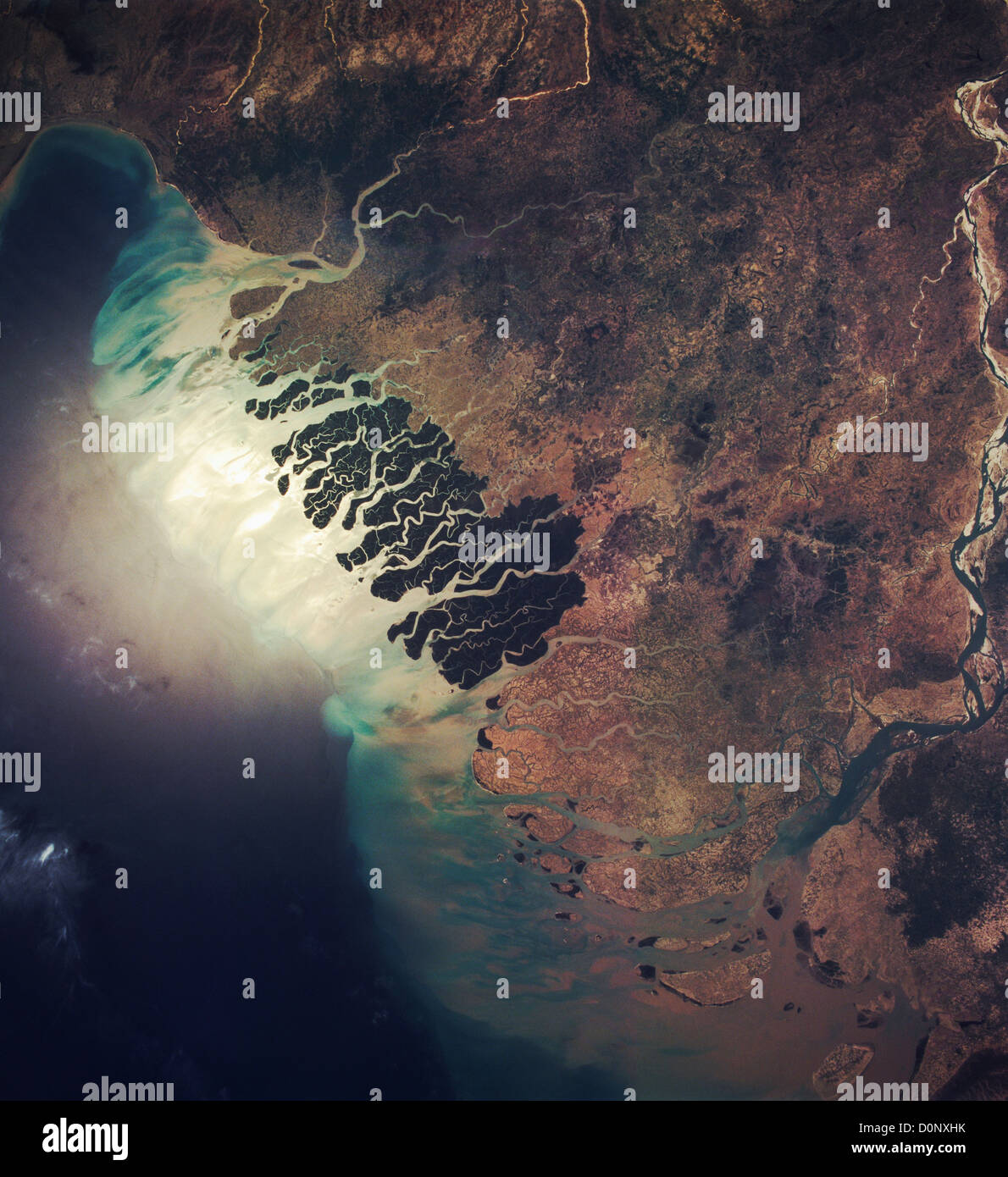 Ganges River Delta Map