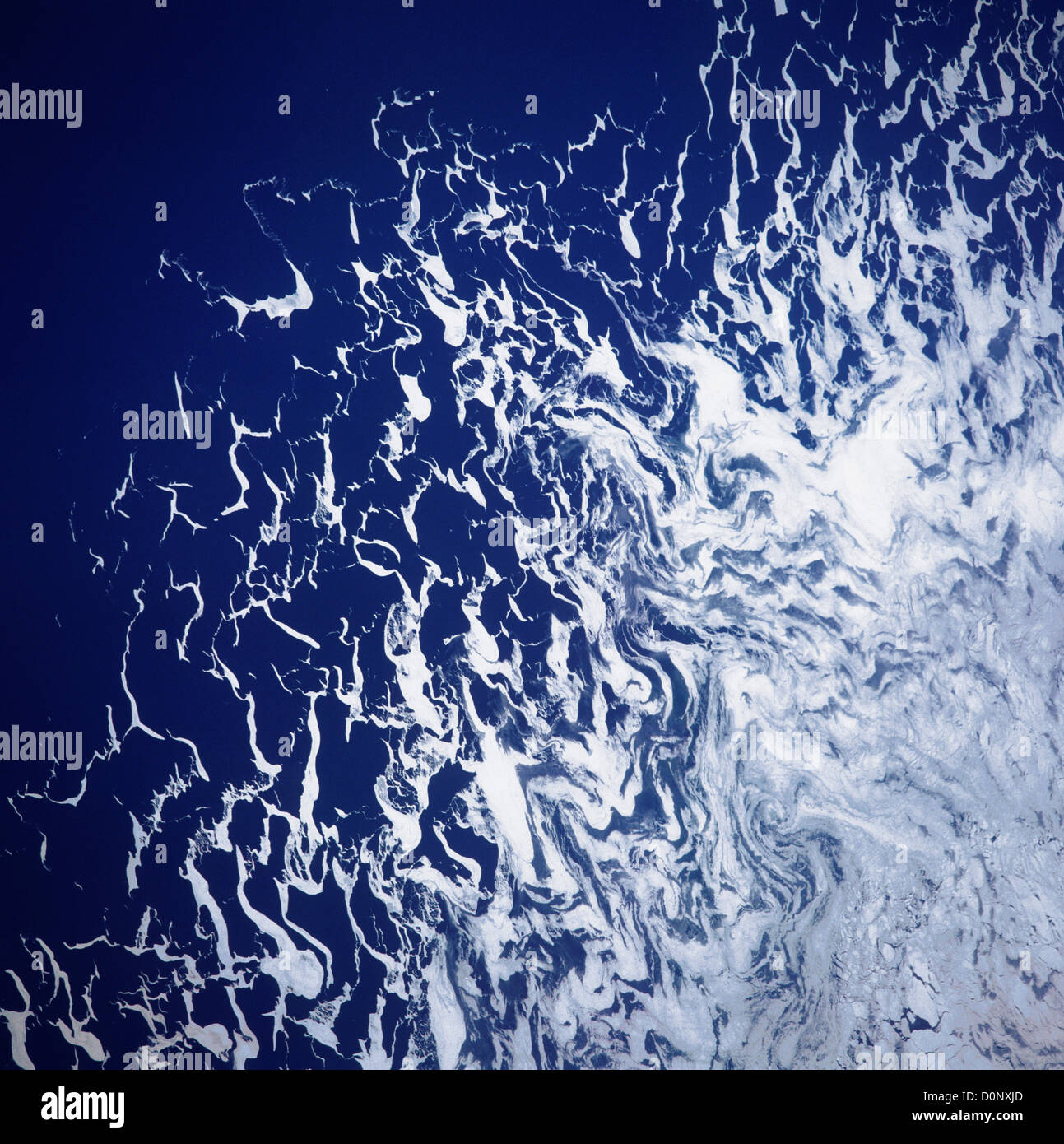 South Atlantic Ice Field from Space Stock Photo Alamy