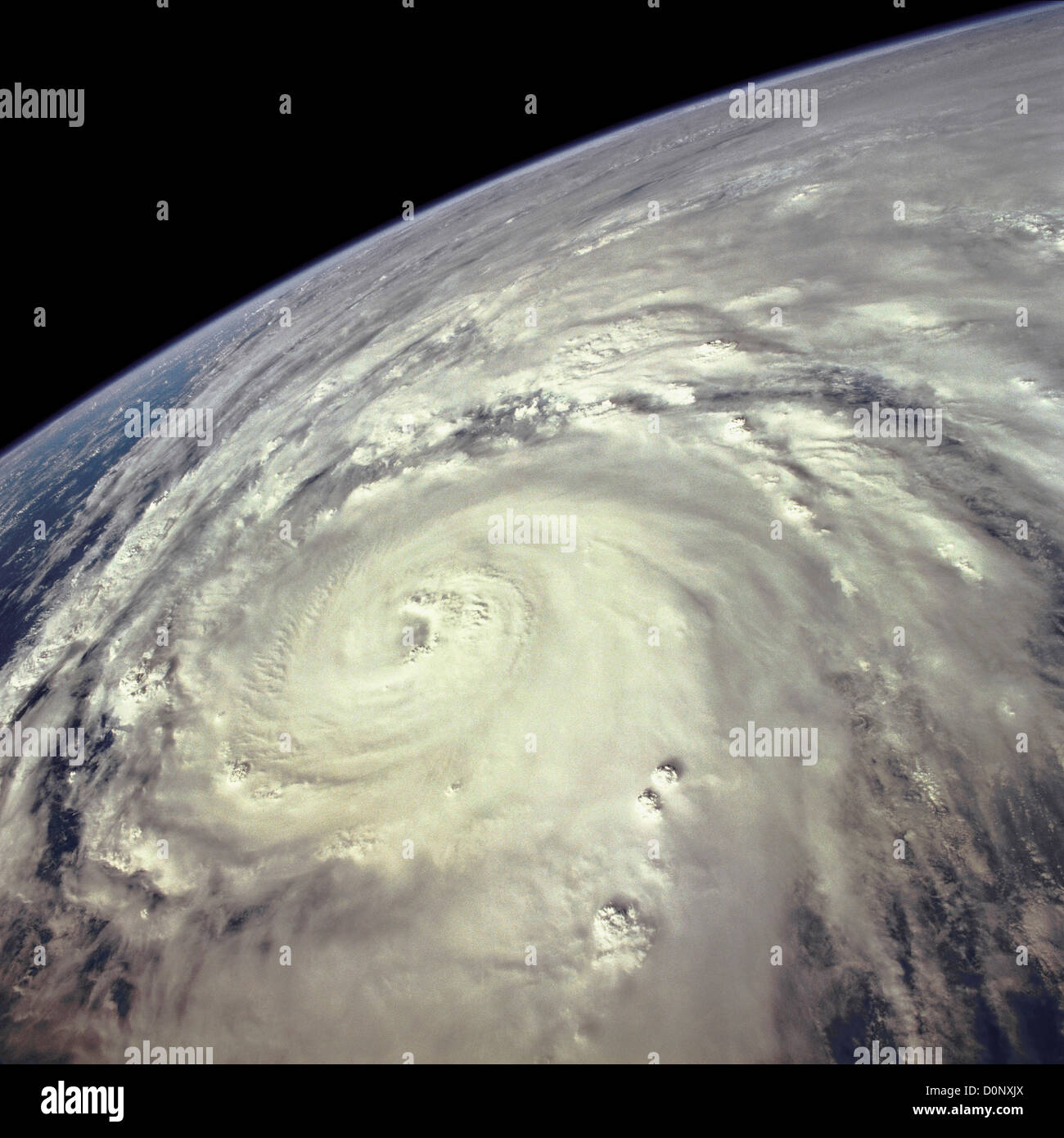 Typhoon Saomai From Space Shuttle Atlantis in Earth Orbit Stock Photo