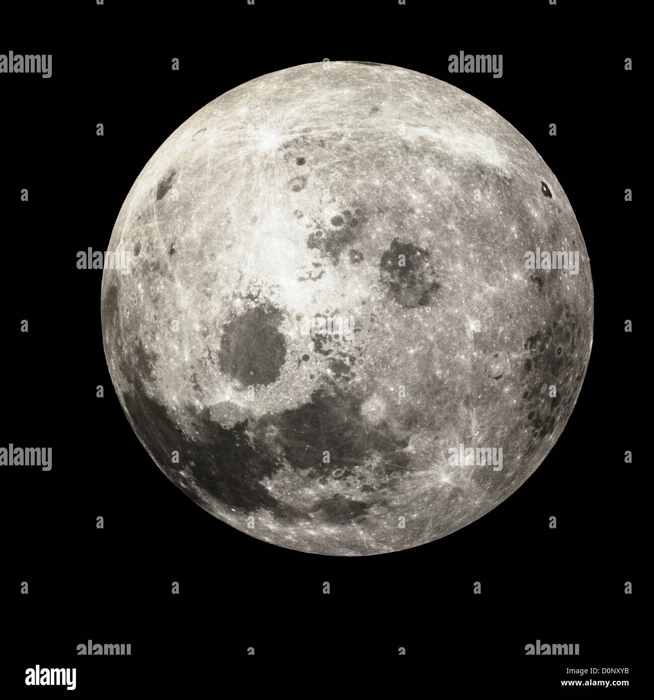 Apollo 13 - The Moon From a Non-Earth Perspective Stock Photo