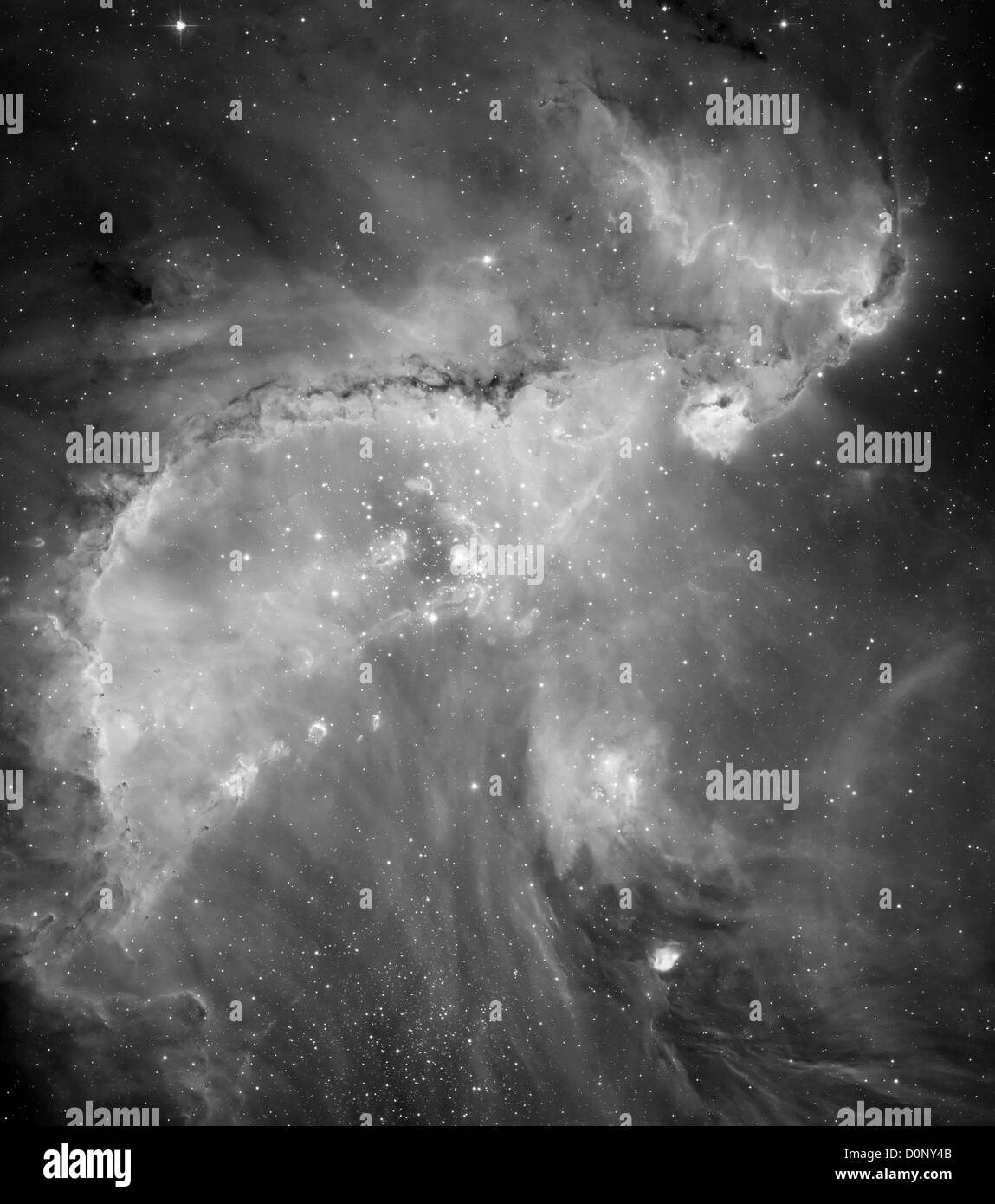 Stars Shine Through Dust in the Small Magellanic Cloud Stock Photo - Alamy