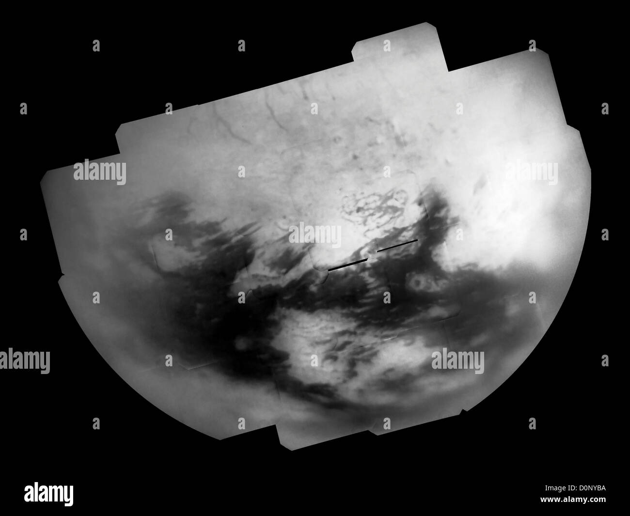 Titan in Near-Infrared Light Stock Photo