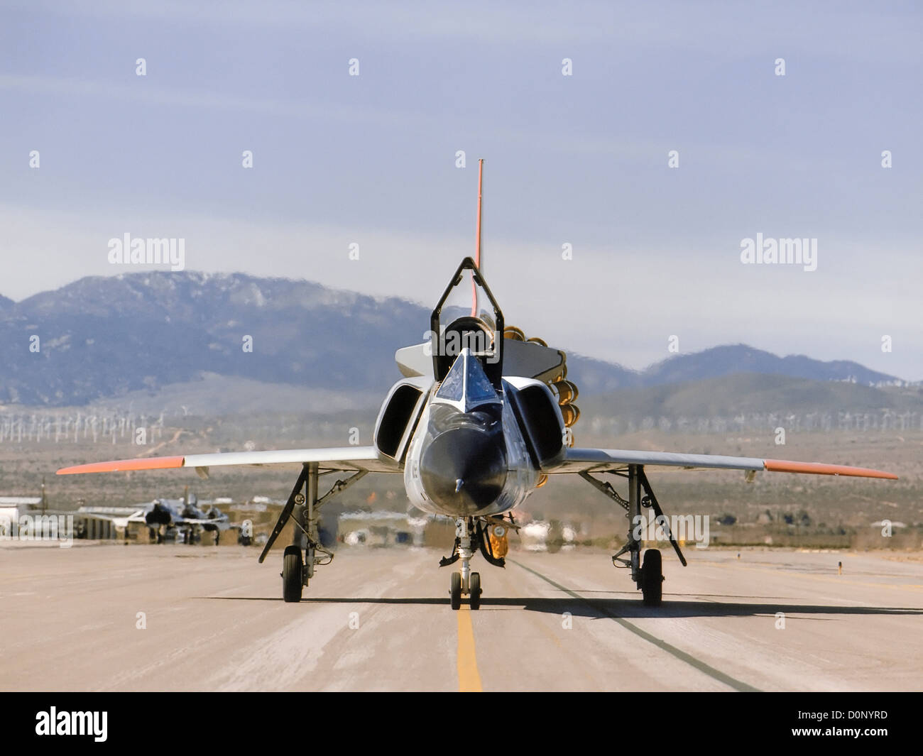 F-106 Delta Dart Landing Stock Photo