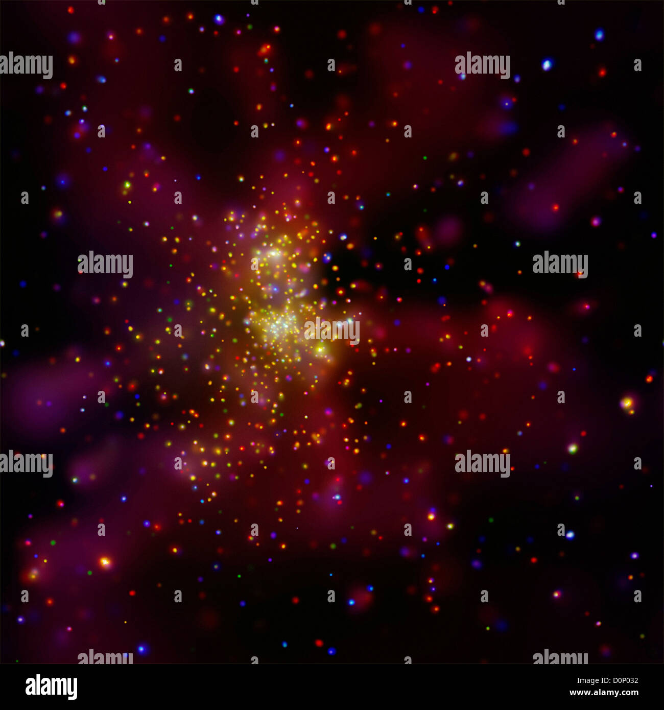 Westerlund 2 Star Cluster Stock Photo