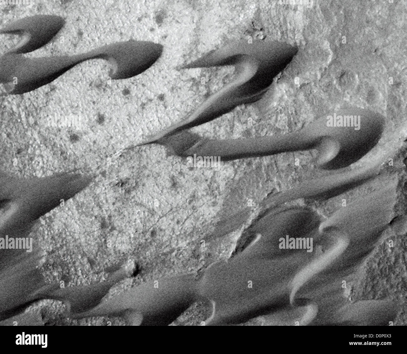Syrtis Major Dunes Seen By Mars Global Surveyor Stock Photo