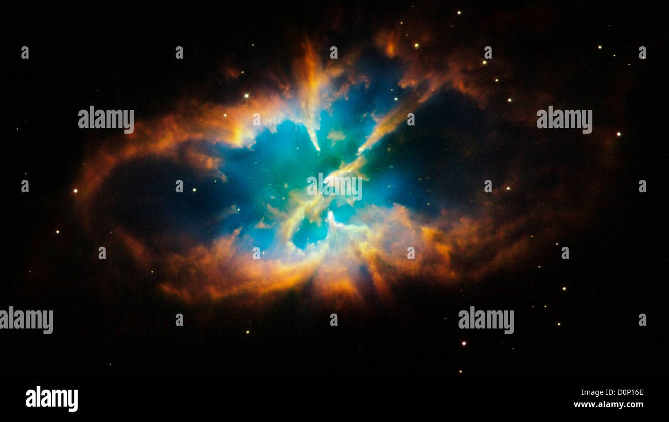 Planetary Nebula NGC-2818 Stock Photo