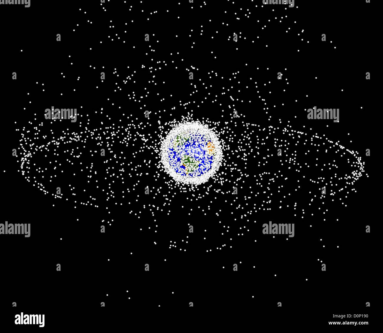 Orbital Debris and Satellites Stock Photo - Alamy