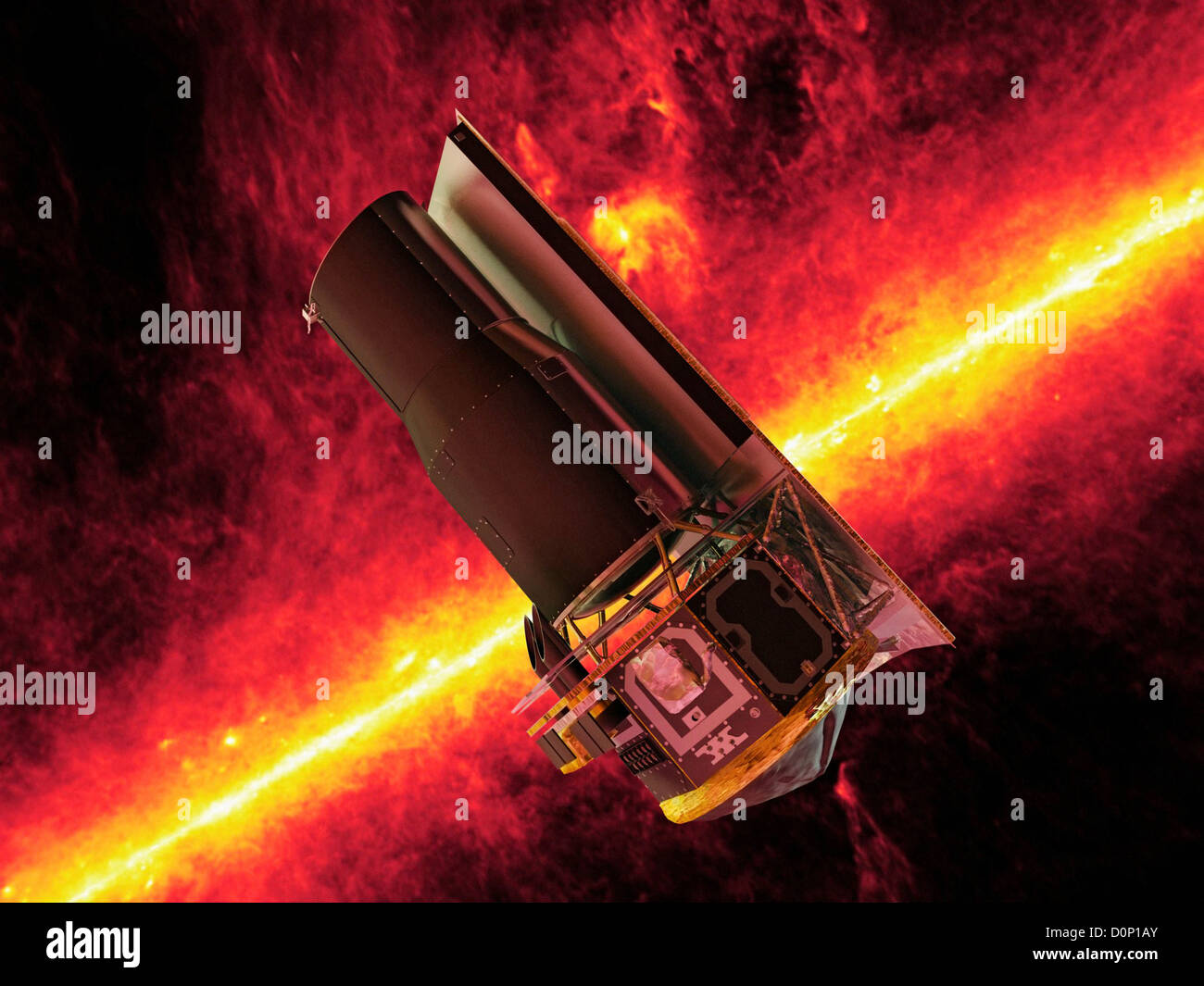 Spitzer Space Telescope Stock Photo