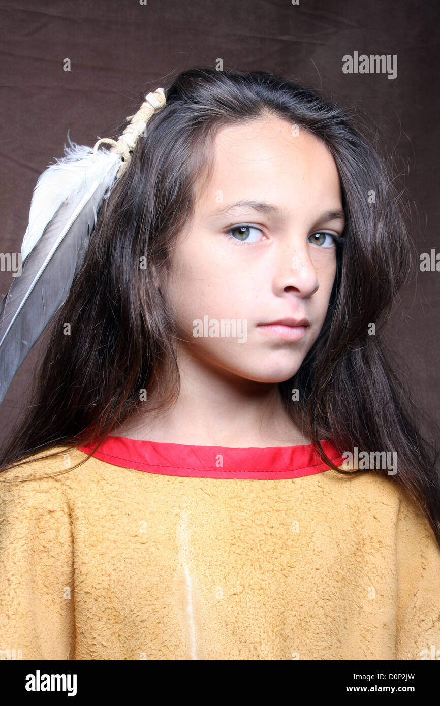 Profile of a Teenage Indian Boy Looking at outsides Stock Photo