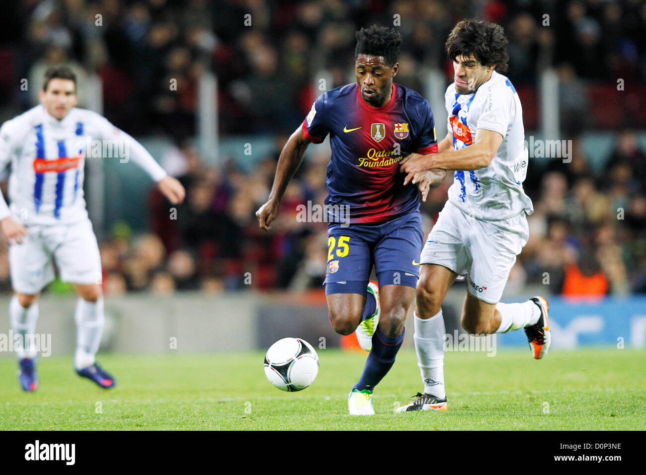 Alex Song (Barcelona), NOVEMBER 28, 2012 - Football / Soccer : Copa del Rey Round of 32, 2nd leg match between FC Barcelona 3-1 Deportivo Alaves at Camp Nou stadium in Barcelona, Spain. (Photo by D.Nakashima/AFLO) Stock Photo