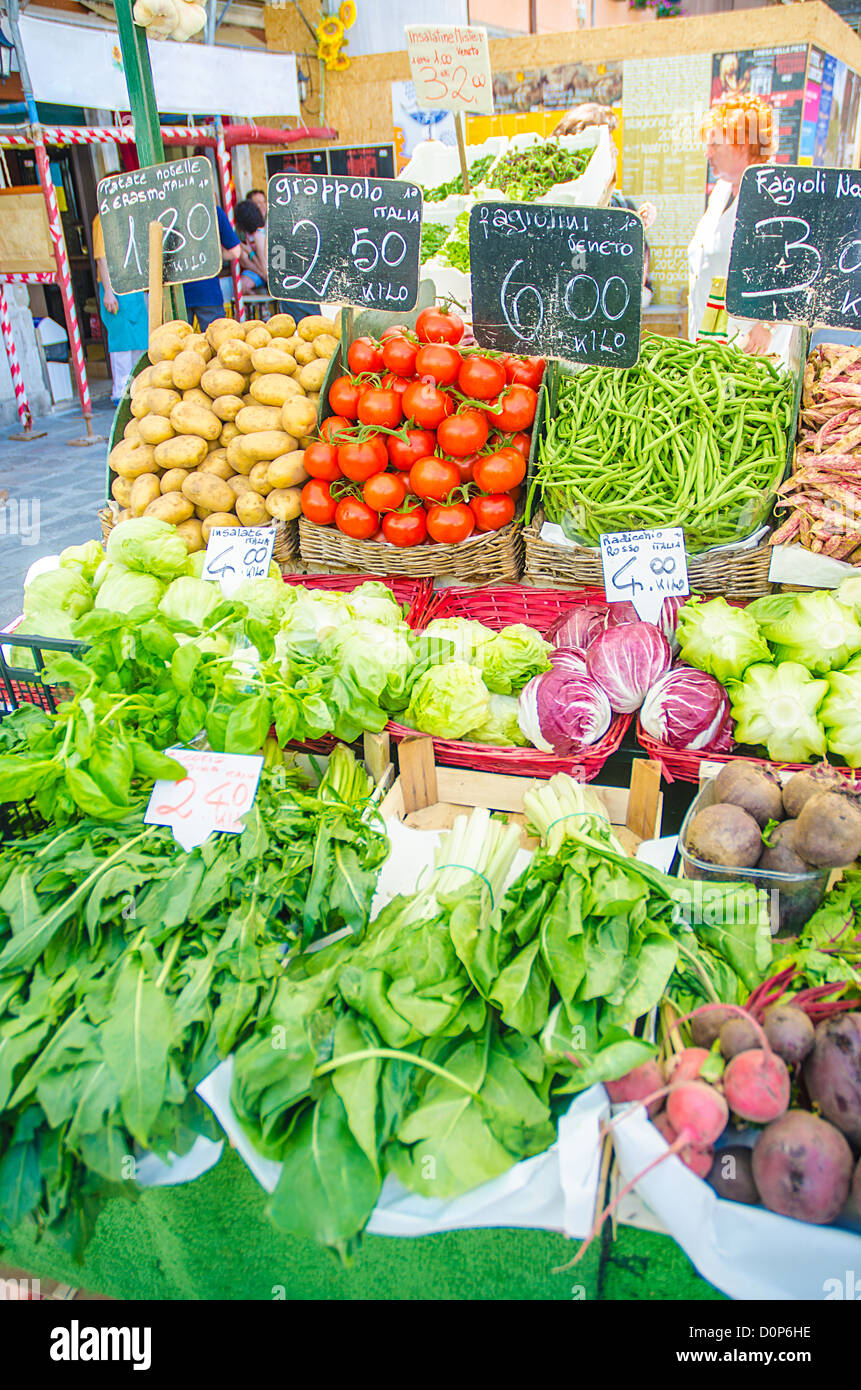 Fruits and vegetables at the market stall Stock Photo - Alamy