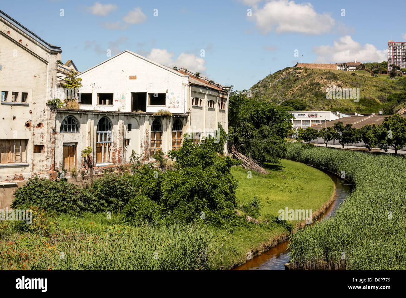 Abandoned old buildings in the city of Port Elizabeth in South Africa
