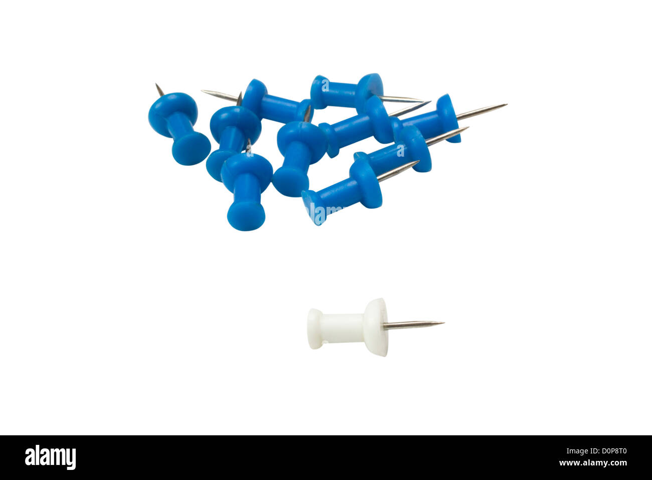 Closeup of thumbtacks Stock Photo Alamy
